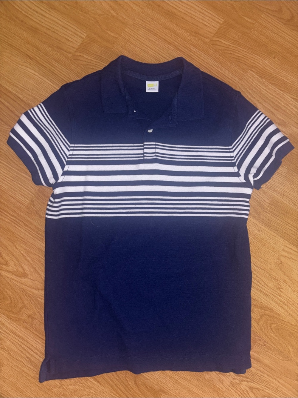 Crazy 8 Navy & White Striped Polo